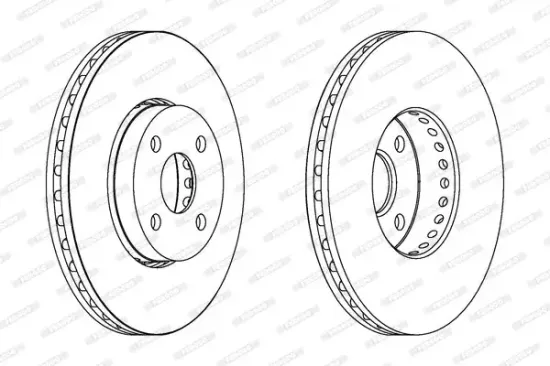 Bremsscheibe Vorderachse FERODO DDF1388 Bild Bremsscheibe Vorderachse FERODO DDF1388