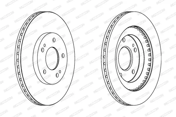 Bremsscheibe Vorderachse FERODO DDF1399