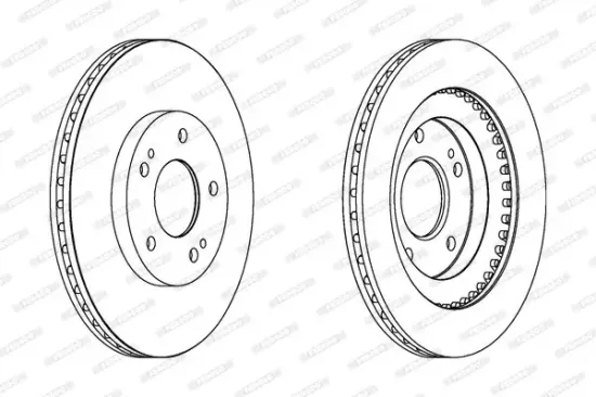 Bremsscheibe Vorderachse FERODO DDF1399 Bild Bremsscheibe Vorderachse FERODO DDF1399