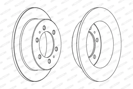Bremsscheibe Hinterachse FERODO DDF1400 Bild Bremsscheibe Hinterachse FERODO DDF1400