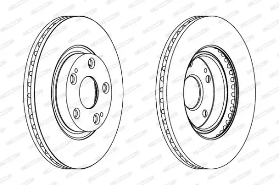 Bremsscheibe Vorderachse FERODO DDF1401C Bild Bremsscheibe Vorderachse FERODO DDF1401C