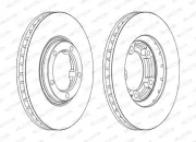 Bremsscheibe Vorderachse FERODO DDF1404C