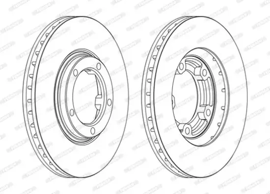 Bremsscheibe Vorderachse FERODO DDF1404C Bild Bremsscheibe Vorderachse FERODO DDF1404C