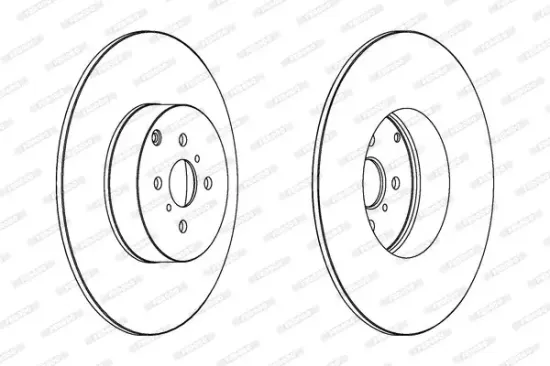 Bremsscheibe Hinterachse FERODO DDF1417C Bild Bremsscheibe Hinterachse FERODO DDF1417C
