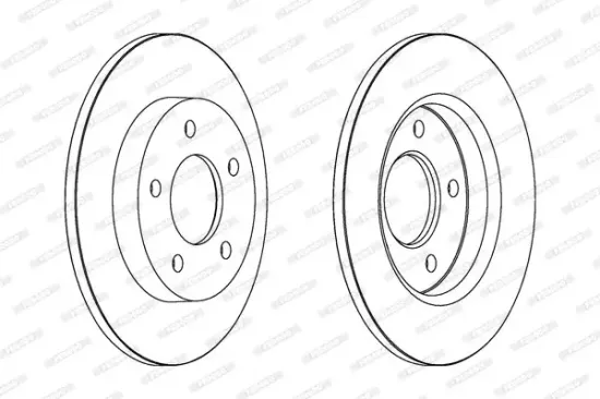 Bremsscheibe Hinterachse FERODO DDF1420C Bild Bremsscheibe Hinterachse FERODO DDF1420C
