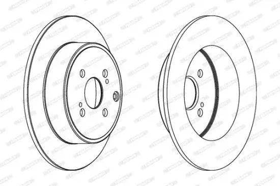 Bremsscheibe Hinterachse FERODO DDF1421C Bild Bremsscheibe Hinterachse FERODO DDF1421C