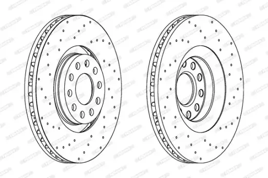 Bremsscheibe Vorderachse FERODO DDF1422C-1 Bild Bremsscheibe Vorderachse FERODO DDF1422C-1