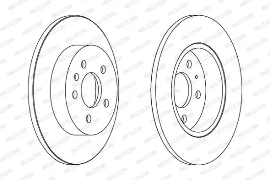 Bremsscheibe Hinterachse FERODO DDF1423C Bild Bremsscheibe Hinterachse FERODO DDF1423C