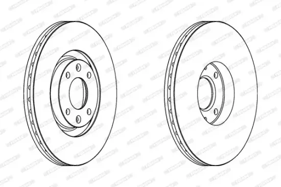 Bremsscheibe Vorderachse FERODO DDF1442C Bild Bremsscheibe Vorderachse FERODO DDF1442C
