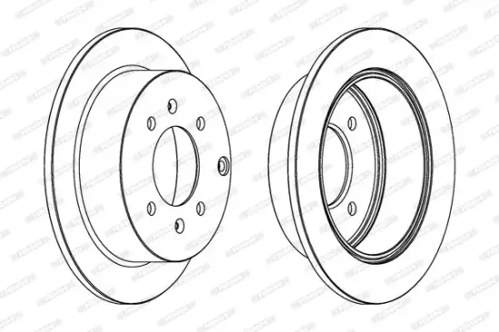 Bremsscheibe Hinterachse FERODO DDF1448 Bild Bremsscheibe Hinterachse FERODO DDF1448