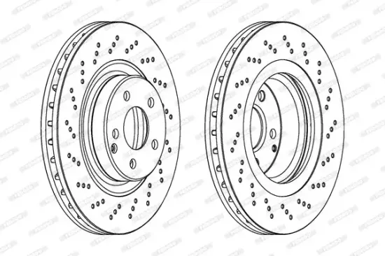 Bremsscheibe Vorderachse FERODO DDF1458C-1 Bild Bremsscheibe Vorderachse FERODO DDF1458C-1