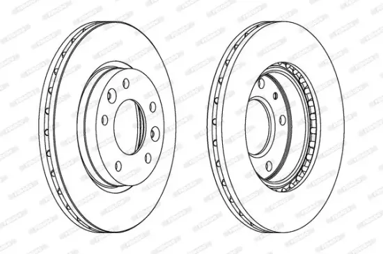 Bremsscheibe Vorderachse FERODO DDF1460 Bild Bremsscheibe Vorderachse FERODO DDF1460