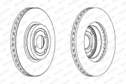 Bremsscheibe Vorderachse FERODO DDF1461C