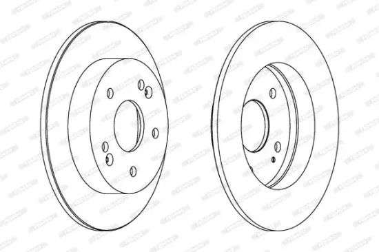Bremsscheibe Hinterachse FERODO DDF1483 Bild Bremsscheibe Hinterachse FERODO DDF1483
