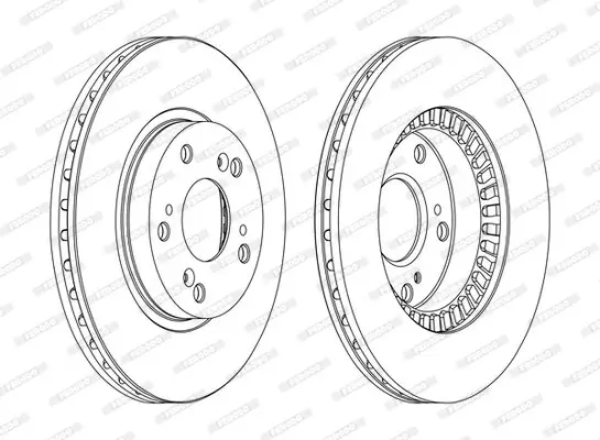 Bremsscheibe FERODO DDF1496C Bild Bremsscheibe FERODO DDF1496C