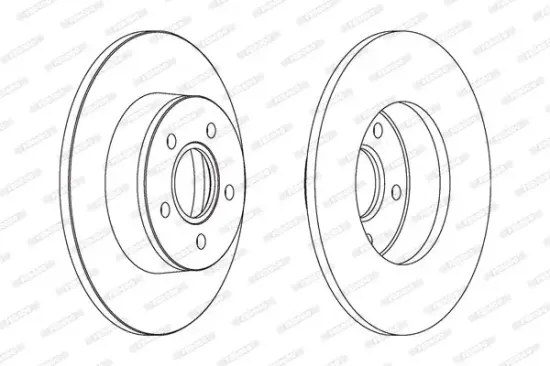 Bremsscheibe Hinterachse FERODO DDF1497C Bild Bremsscheibe Hinterachse FERODO DDF1497C