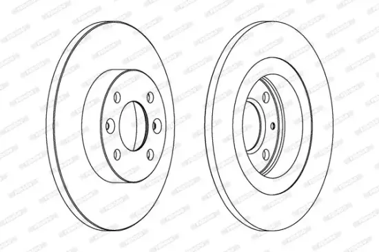 Bremsscheibe FERODO DDF1502C Bild Bremsscheibe FERODO DDF1502C
