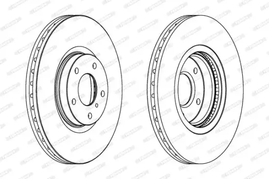 Bremsscheibe Vorderachse FERODO DDF1505C-1 Bild Bremsscheibe Vorderachse FERODO DDF1505C-1