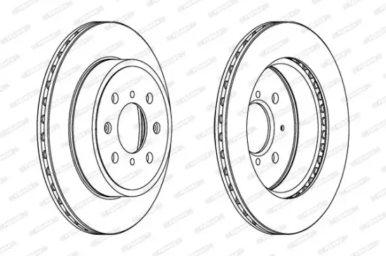 Bremsscheibe Vorderachse FERODO DDF1509C Bild Bremsscheibe Vorderachse FERODO DDF1509C