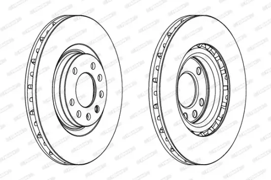 Bremsscheibe Vorderachse FERODO DDF1512 Bild Bremsscheibe Vorderachse FERODO DDF1512
