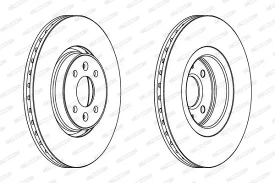Bremsscheibe Vorderachse FERODO DDF1513C Bild Bremsscheibe Vorderachse FERODO DDF1513C