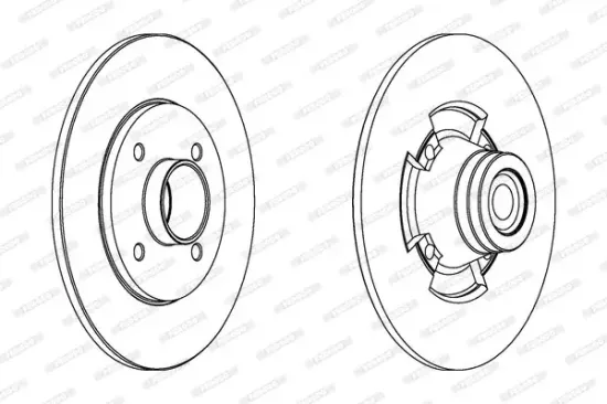 Bremsscheibe Hinterachse FERODO DDF1515-1 Bild Bremsscheibe Hinterachse FERODO DDF1515-1