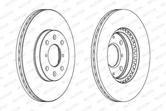 Bremsscheibe Hinterachse FERODO DDF1157C Bild Bremsscheibe Hinterachse FERODO DDF1157C