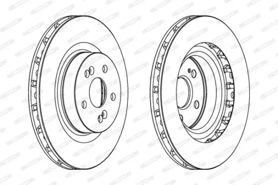 Bremsscheibe Vorderachse FERODO DDF1524C-1 Bild Bremsscheibe Vorderachse FERODO DDF1524C-1