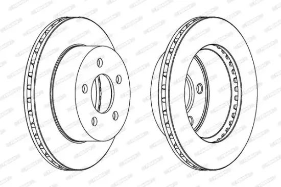 Bremsscheibe Vorderachse FERODO DDF1525 Bild Bremsscheibe Vorderachse FERODO DDF1525