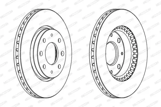 Bremsscheibe Vorderachse FERODO DDF1528 Bild Bremsscheibe Vorderachse FERODO DDF1528