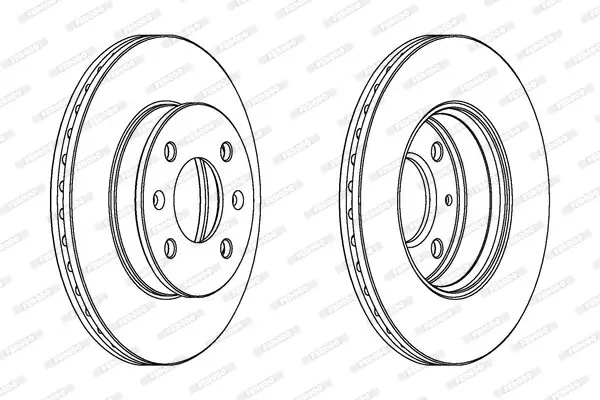 Bremsscheibe Vorderachse FERODO DDF1529C