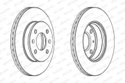 Bremsscheibe Vorderachse FERODO DDF1529C