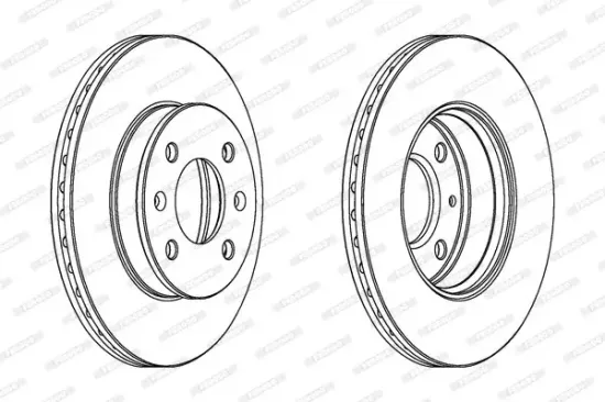 Bremsscheibe Vorderachse FERODO DDF1529C Bild Bremsscheibe Vorderachse FERODO DDF1529C