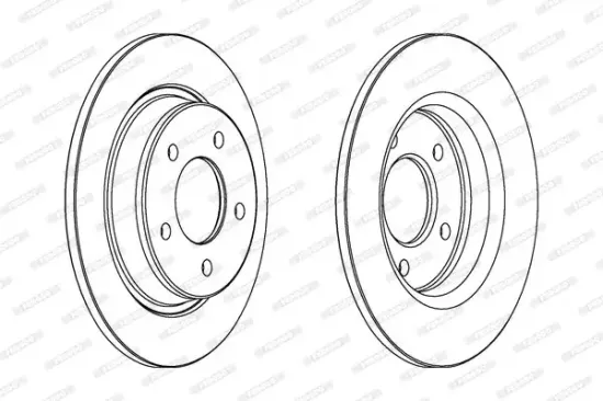 Bremsscheibe Hinterachse FERODO DDF1546 Bild Bremsscheibe Hinterachse FERODO DDF1546