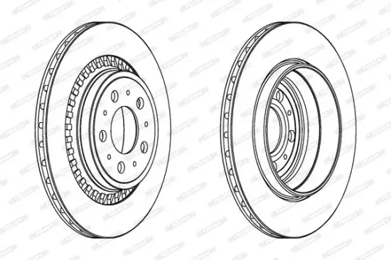 Bremsscheibe FERODO DDF1551C Bild Bremsscheibe FERODO DDF1551C