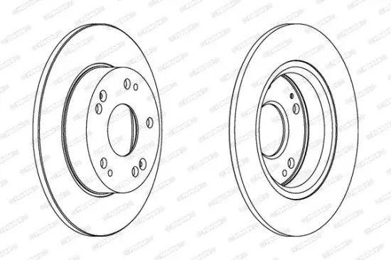 Bremsscheibe FERODO DDF1558C Bild Bremsscheibe FERODO DDF1558C