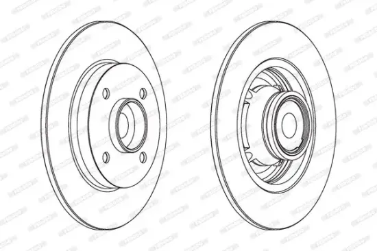 Bremsscheibe Hinterachse FERODO DDF1560-1 Bild Bremsscheibe Hinterachse FERODO DDF1560-1