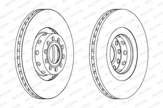 Bremsscheibe Vorderachse FERODO DDF1563C-1 Bild Bremsscheibe Vorderachse FERODO DDF1563C-1