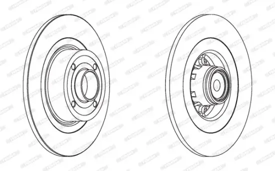 Bremsscheibe Hinterachse FERODO DDF1570-1 Bild Bremsscheibe Hinterachse FERODO DDF1570-1