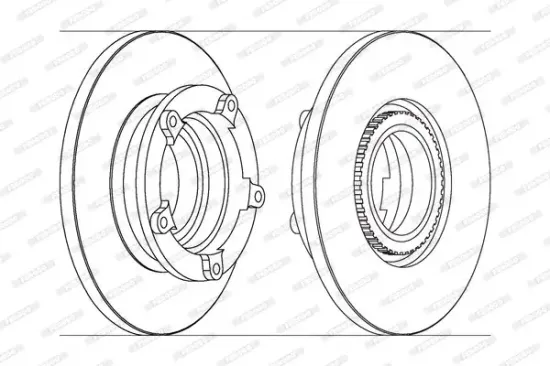 Bremsscheibe FERODO DDF1573-1 Bild Bremsscheibe FERODO DDF1573-1
