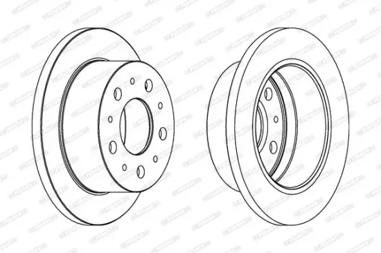 Bremsscheibe FERODO DDF1574C Bild Bremsscheibe FERODO DDF1574C