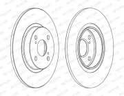 Bremsscheibe Hinterachse FERODO DDF1576C
