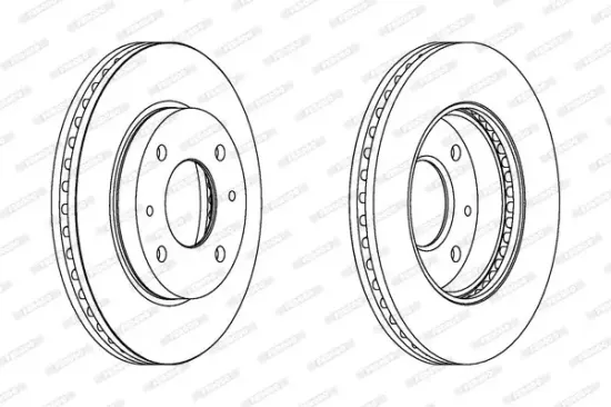 Bremsscheibe Vorderachse FERODO DDF1577 Bild Bremsscheibe Vorderachse FERODO DDF1577