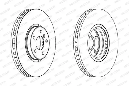 Bremsscheibe Vorderachse FERODO DDF1584C-1 Bild Bremsscheibe Vorderachse FERODO DDF1584C-1