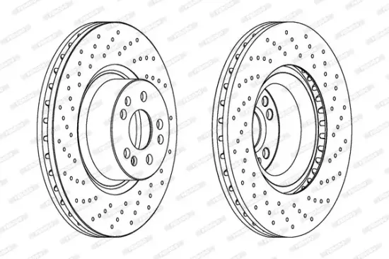 Bremsscheibe Vorderachse FERODO DDF1586C-1 Bild Bremsscheibe Vorderachse FERODO DDF1586C-1