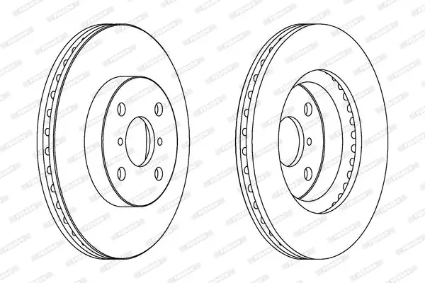 Bremsscheibe FERODO DDF1587C Bild Bremsscheibe FERODO DDF1587C