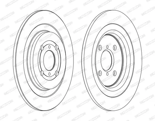 Bremsscheibe FERODO DDF1588C Bild Bremsscheibe FERODO DDF1588C