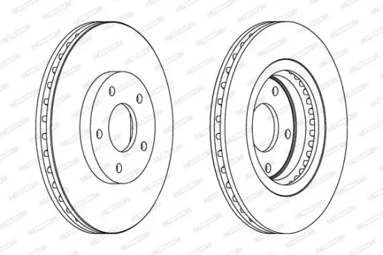Bremsscheibe Vorderachse FERODO DDF1589C Bild Bremsscheibe Vorderachse FERODO DDF1589C