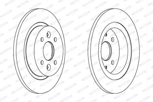 Bremsscheibe Hinterachse FERODO DDF1600