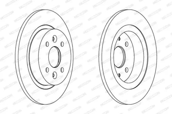 Bremsscheibe Hinterachse FERODO DDF1600 Bild Bremsscheibe Hinterachse FERODO DDF1600